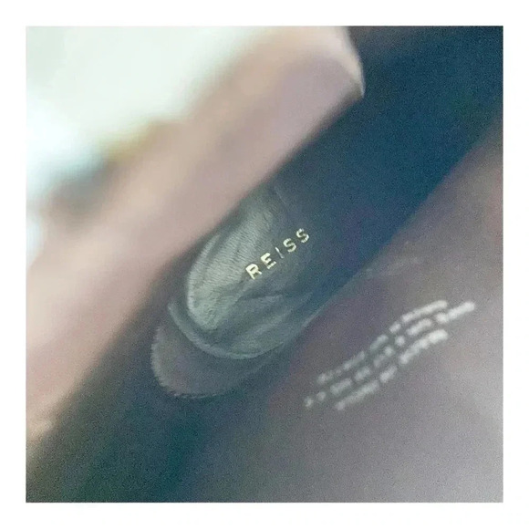 NEW Reiss Casey Square-Toe Leather High-Heel Ankle Bootie size 39 US8.5 - Picture 8 of 11